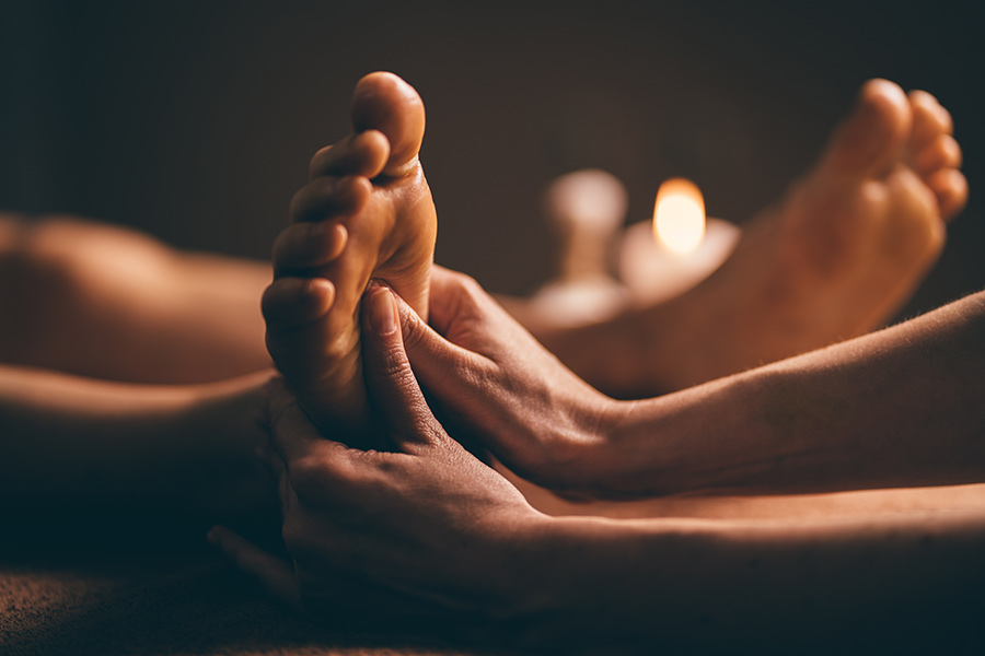 Massage ayurvédique des pieds